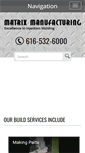 Mobile Screenshot of matrixmanufacturing.net